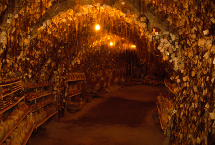A cave filled with women's hair clippings
