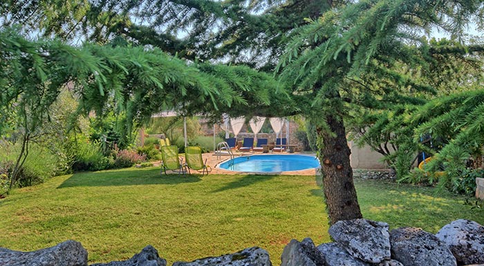 Lovely garden of our villa in Istria | Villas in Croatia