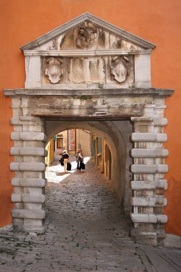 Things to do in Labin Croatia - Labin old city_main town door of St Flor