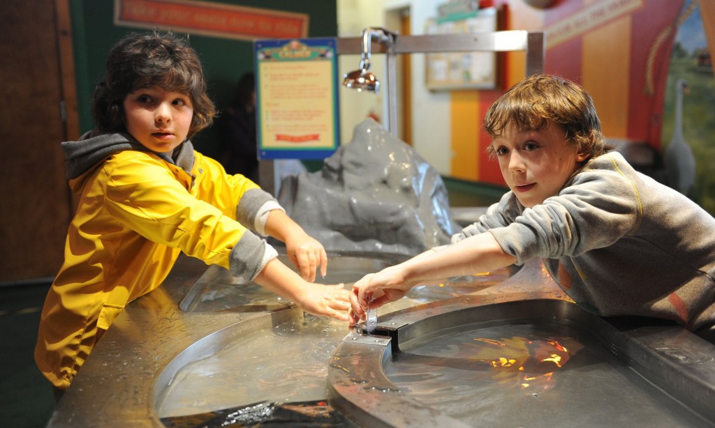 Two boys in the discovery centre