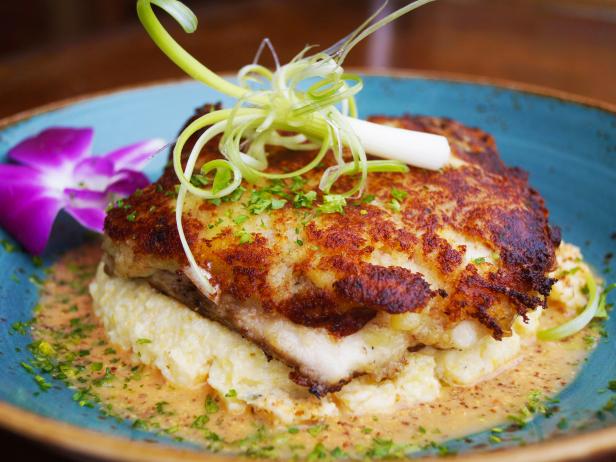 Potato Crusted Red Snapper