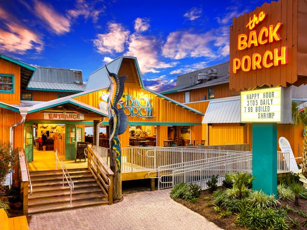 The Back Porch, a seafood restaurant on the Florida Panhandle