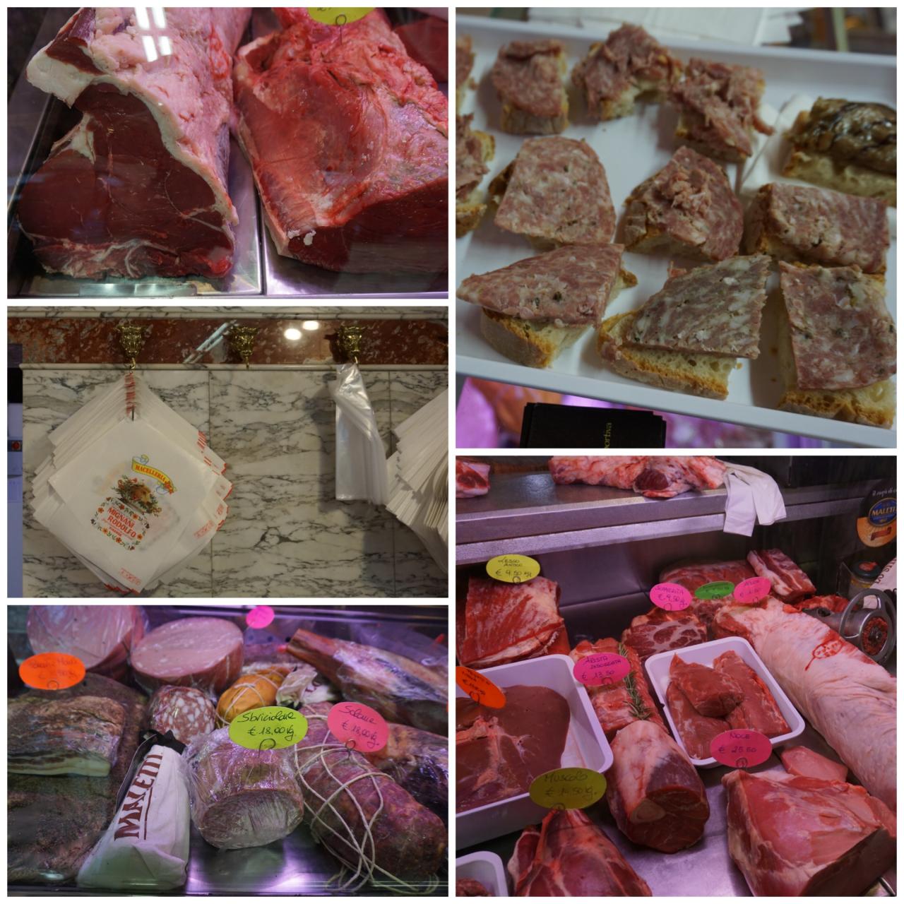 Fabulous bistecca, cold meats and other cuts at this wonderful old butcher shop
