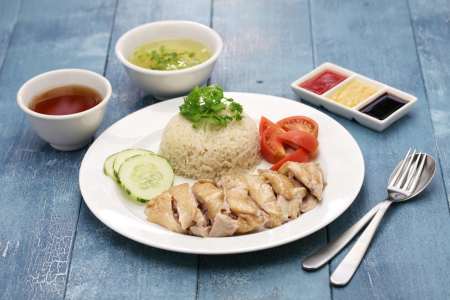 Hainanese Chicken Rice Singapore, Malaysia